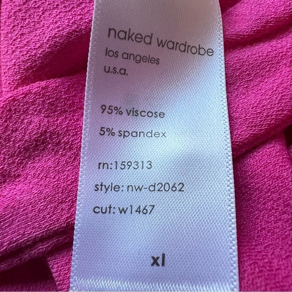 Naked Wardrobe  Cutout One-Shoulder Mini Dress in Pink 17762 - Picture 9 of 10